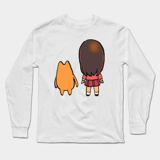 I draw chibi osaka and chiyo chan's dad (back ver.) / azumanga daioh Long Sleeve T-Shirt